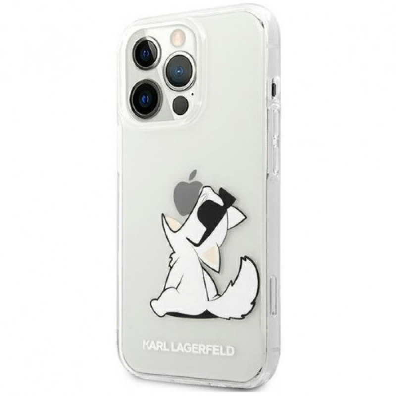 Чехол iPhone 13 Lagerfeld PC/TPU Choupette Fun Hard Transparent